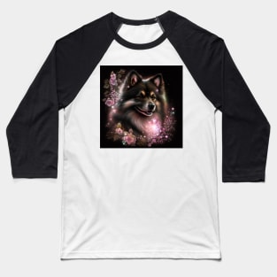 Shimmery Finnish Lapphund Baseball T-Shirt
